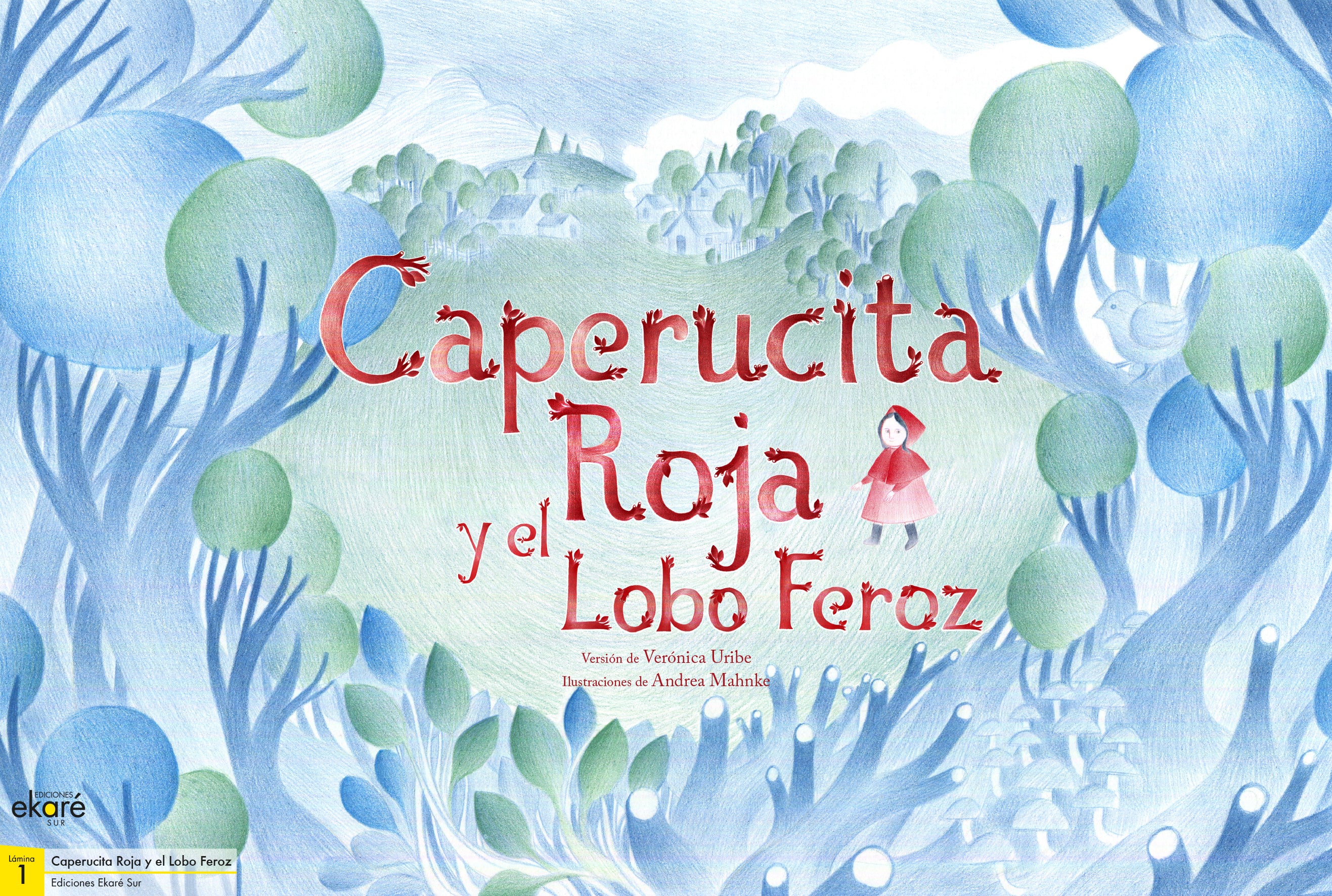 Láminas Caperucita Roja y el Lobo Feroz (pequeño teatro de papel - Kamishibai)