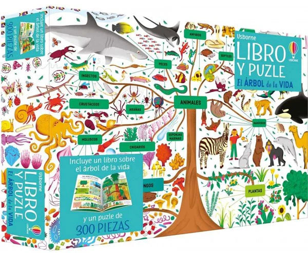 Libro y puzle. El árbol de la vida (300 piezas)