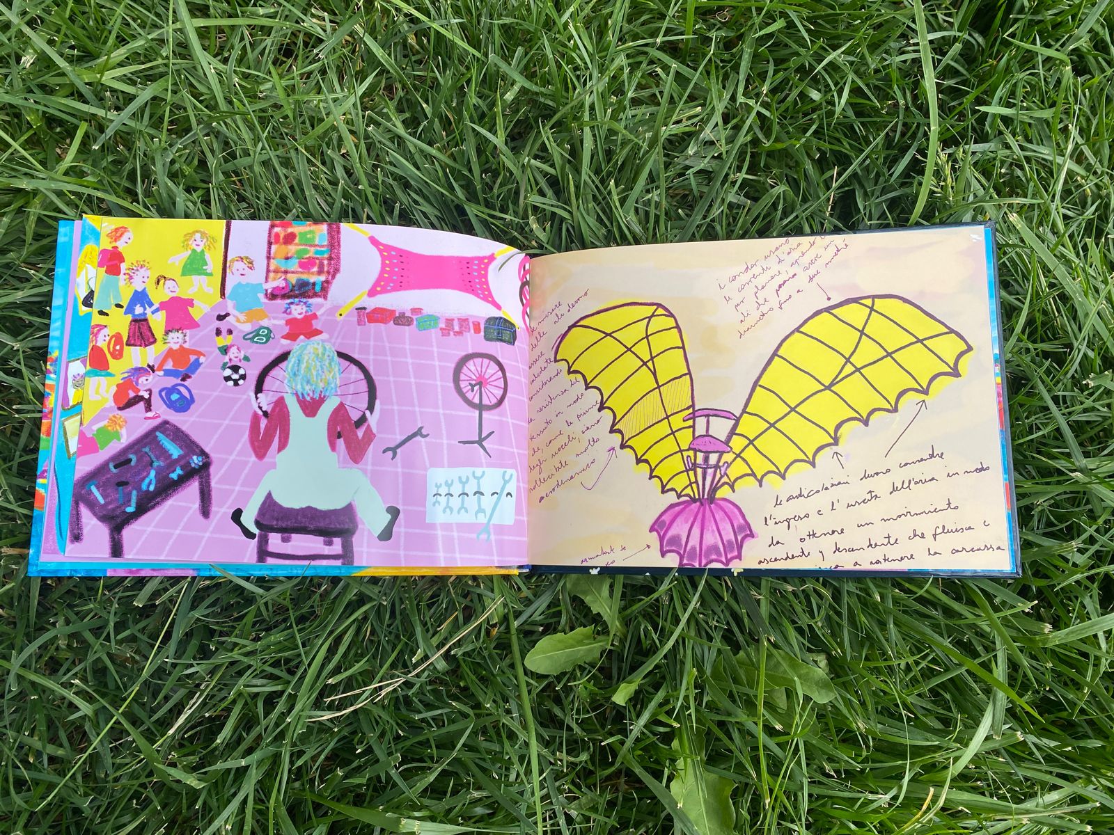 El taller y la bicicleta voladora