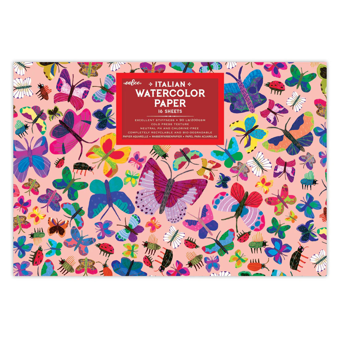 Block para acuarela - Mariposas