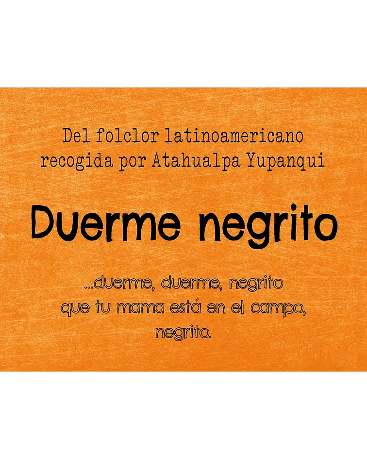 Manivela: Duerme negrito
