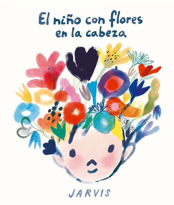 El niño con flores en la cabeza