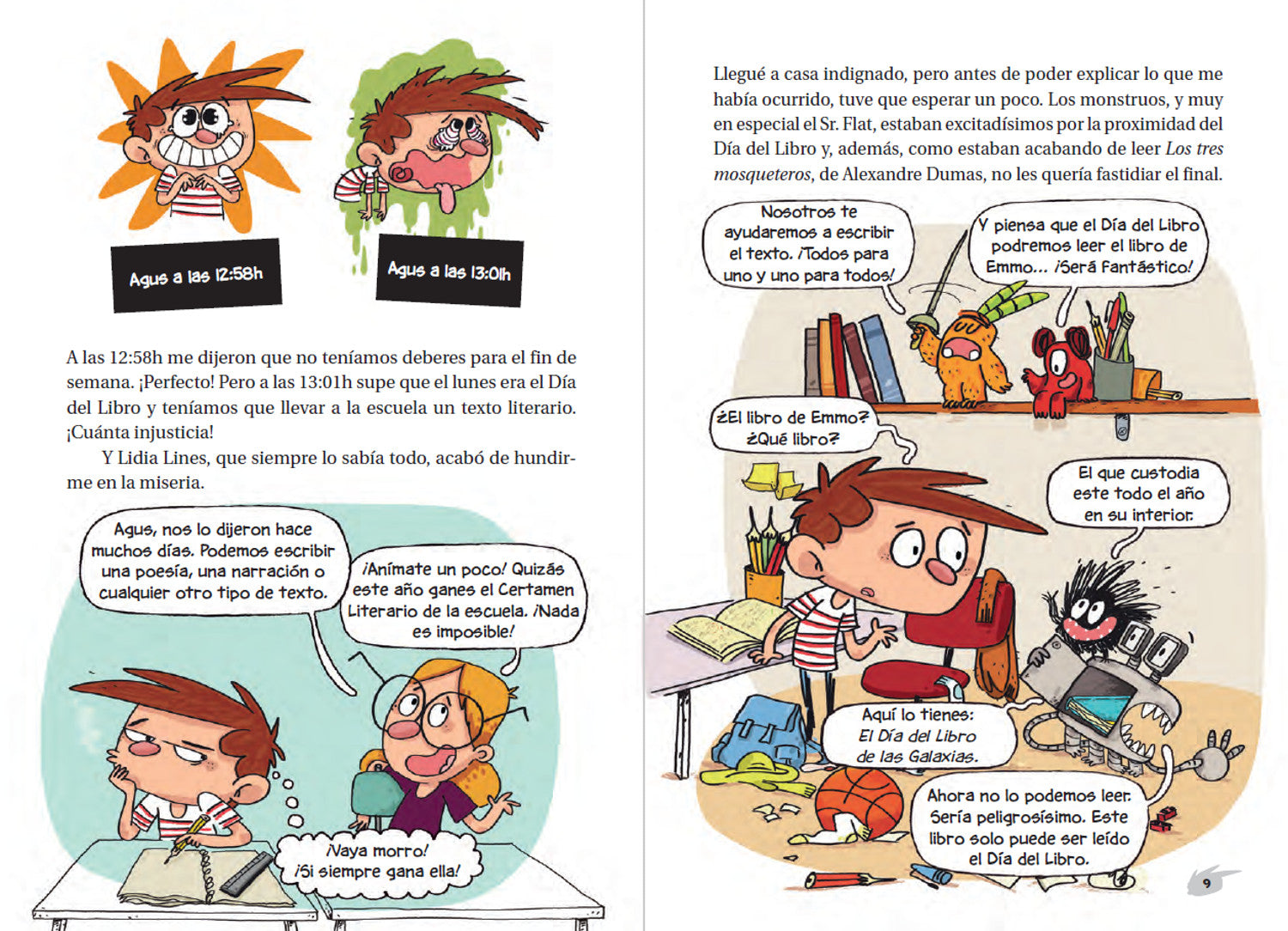 Agus y los monstruos: El Día del Libro de las Galaxias
