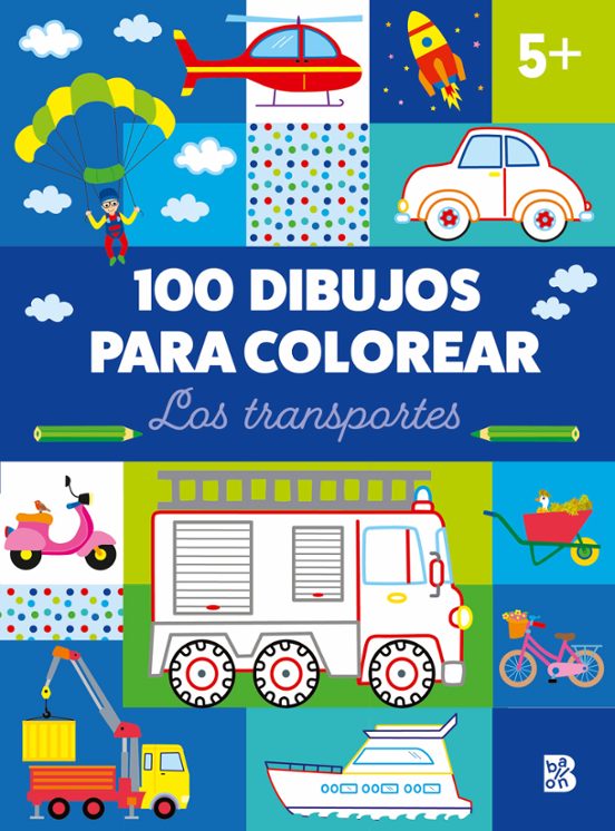 100 dibujos para colorear - Los transportes