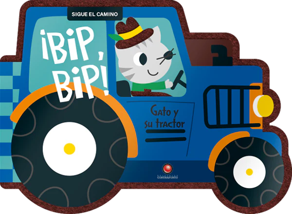 Sigue el camino - ¡Bip, bip! Gato y su tractor