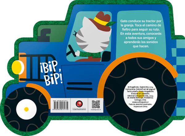 Sigue el camino - ¡Bip, bip! Gato y su tractor