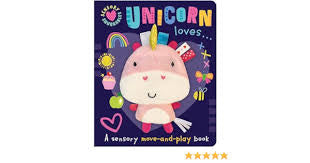 Libro sensorial con peluche Unicorn Loves...