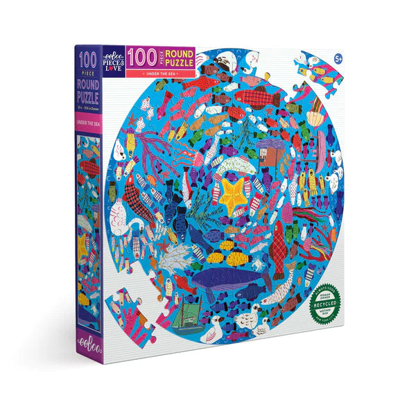 Puzzle 100 piezas redondo Bajo el Mar