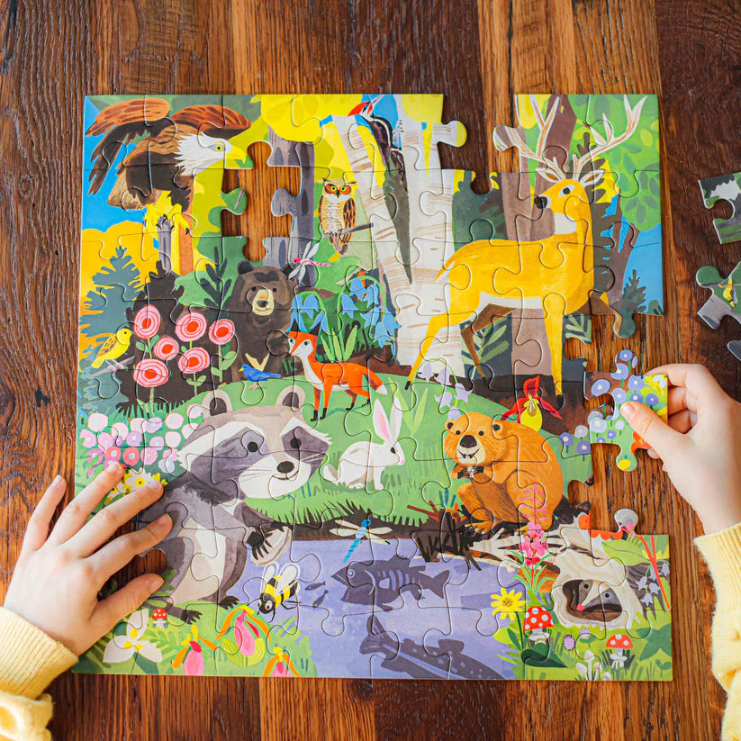 Puzzle 64 piezas - Bosque (Inglés)