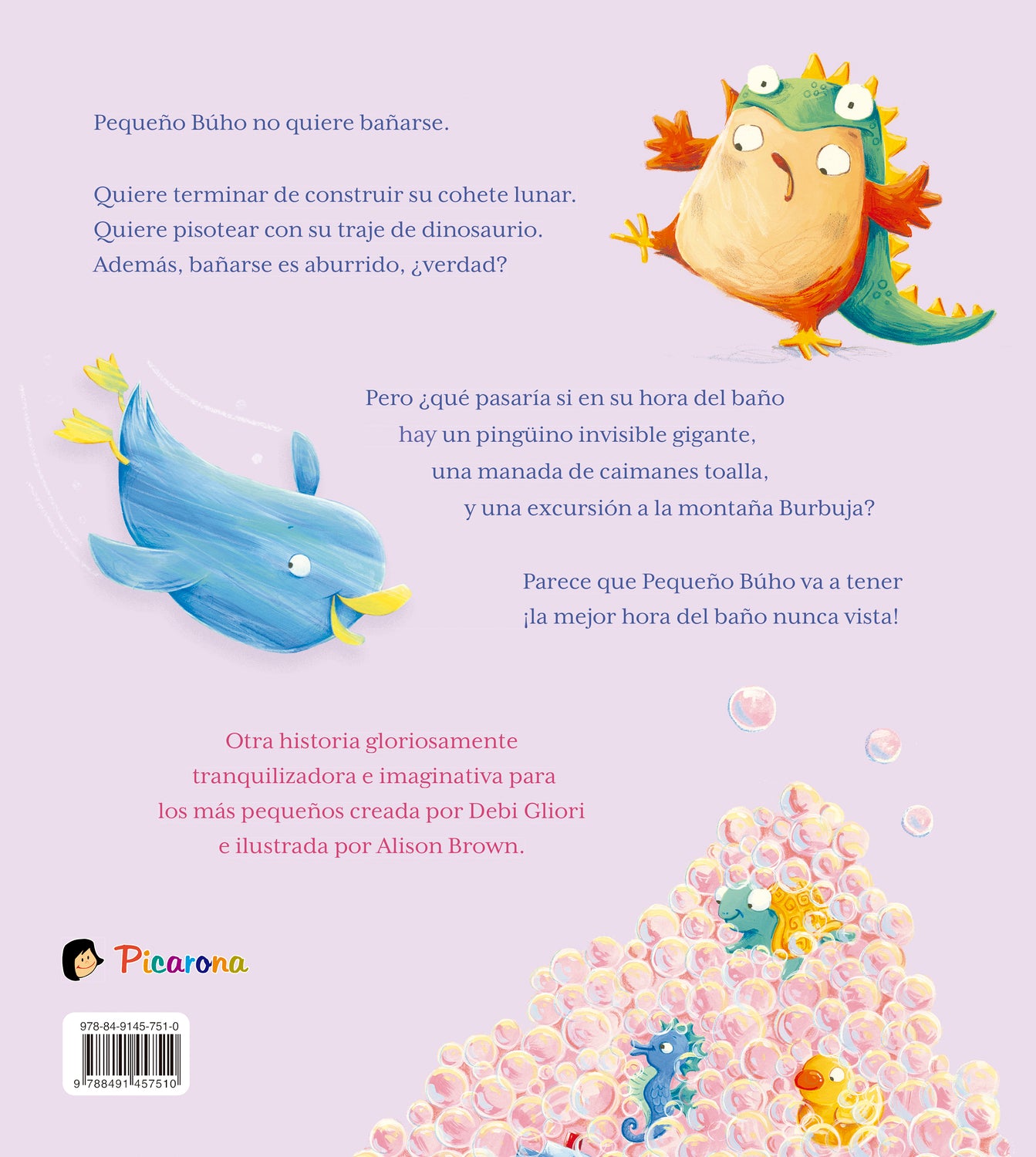 Pequeño Búho. La hora del baño