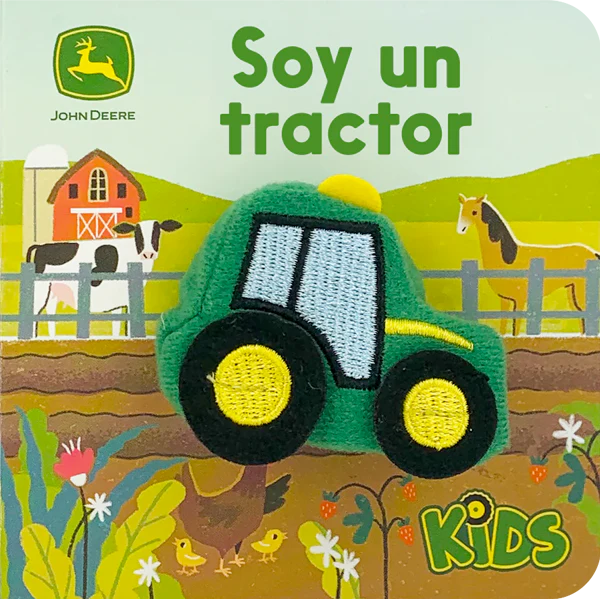 Títere dedo - Soy un tractor. John Deere
