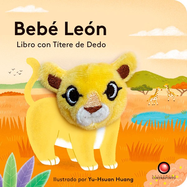 Bebé León- Libro con títere de dedo.