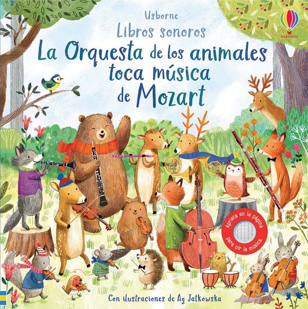 Libros sonoros - La orquesta de los animales toca música de Mozart